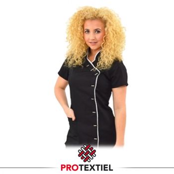  Tuniek Romy zwart-wit (katoen)