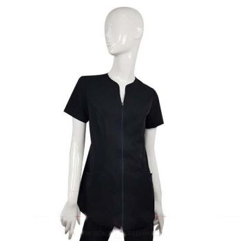 Tuniek Demi: Zwart met diamant rits