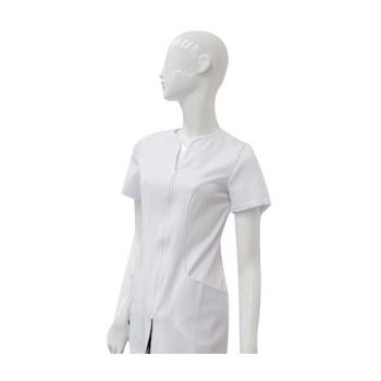 Tuniek Demi: Wit met diamant rits