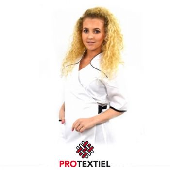 Wikkeltuniek Wendy: Wit met zwarte bies