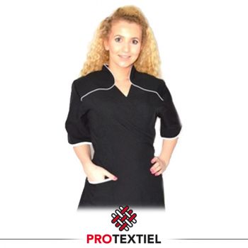 Wikkeltuniek Wendy: Zwart met witte bies